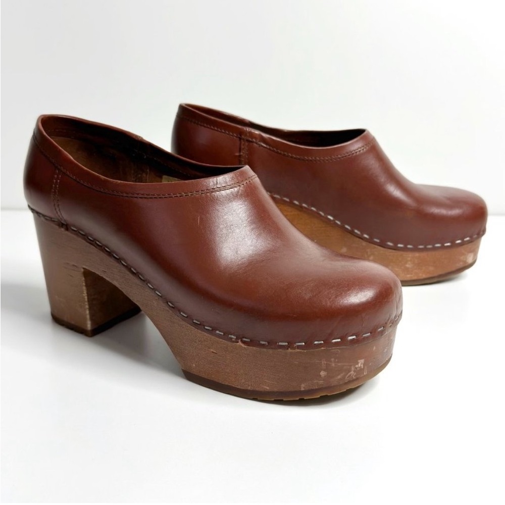 Swedish Hasbeens Bettan Platform Clogs